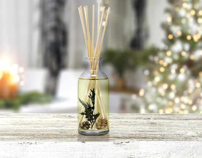 Reed Diffuser Oil Refill Autumn Woods, Fall Leaves, Cedarwood, Apple Bark, 4 oz + Free Reed Sticks, Made in The USA