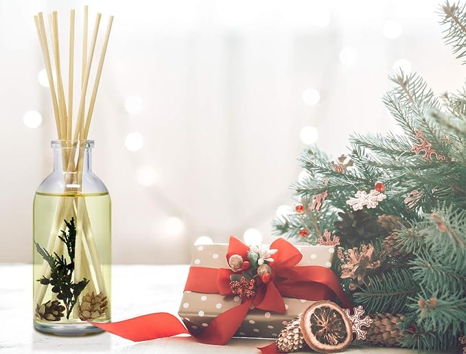 Reed Diffuser Oil Refill Autumn Woods, Fall Leaves, Cedarwood, Apple Bark, 4 oz + Free Reed Sticks, Made in The USA