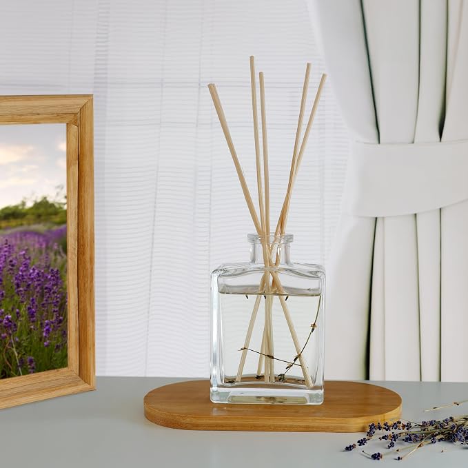 Reed Diffuser Oil Refill Black Dice with Lemon, Lavender, Crisp Woods, Moss 8 oz + Free Reed Sticks, Made in The USA