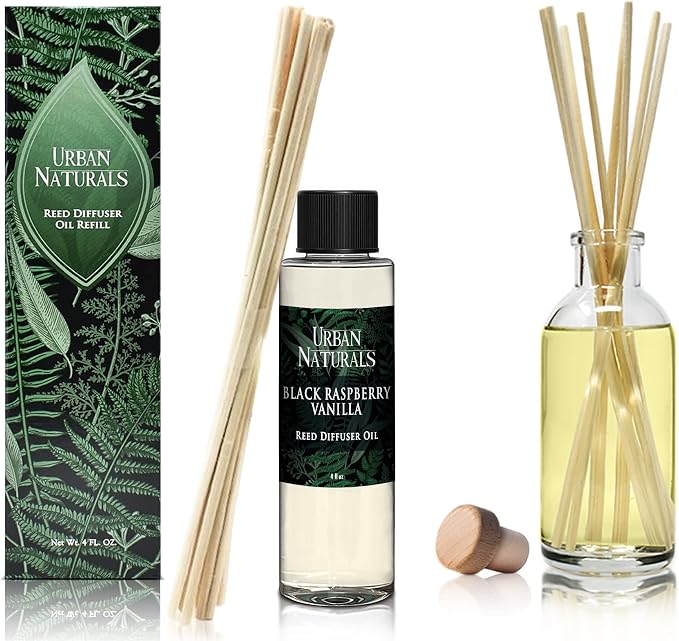 Reed Diffuser Oil Refill, Black Raspberry Vanilla Oil for Diffuser with Orchid, Amber, Sandalwood, alternate product view 5