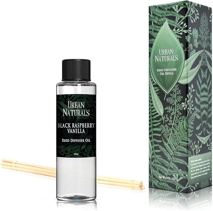 Reed Diffuser Oil Refill, Black Raspberry Vanilla Oil for Diffuser with Orchid, Amber, Sandalwood, alternate product view 7