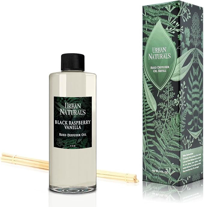Reed Diffuser Oil Refill Black Raspberry Vanilla with BlackBerry, Raspberry, Vanilla Orchid, Amber, alternate product view 6