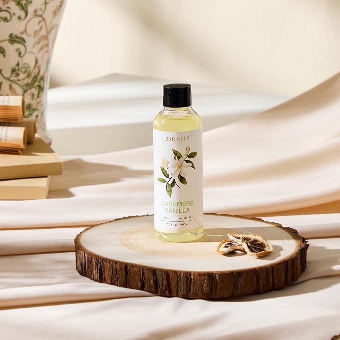 Reed Diffuser Oil Refill/Cashmere Vanilla/3.38oz(100ml/1 Pack/Scented Oil Refill for Reed Diffuser Home Fragrance for