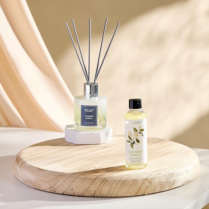 Reed Diffuser Oil Refill/Cashmere Vanilla/3.38oz(100ml/1 Pack/Scented Oil Refill for Reed Diffuser Home Fragrance for