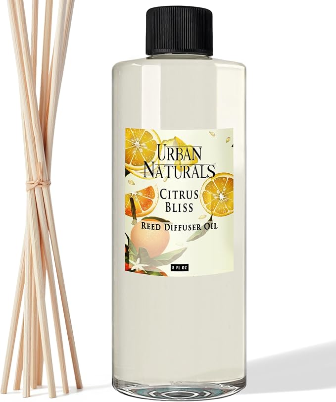 Reed Diffuser Oil Refill Citrus Bliss with Mandarin, Grapefruit, Lemon Water, Clementine, product image