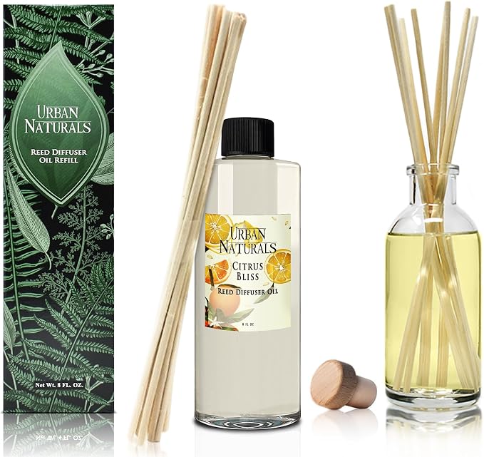 Reed Diffuser Oil Refill Citrus Bliss with Mandarin, Grapefruit, Lemon Water, Clementine, alternate product view 5
