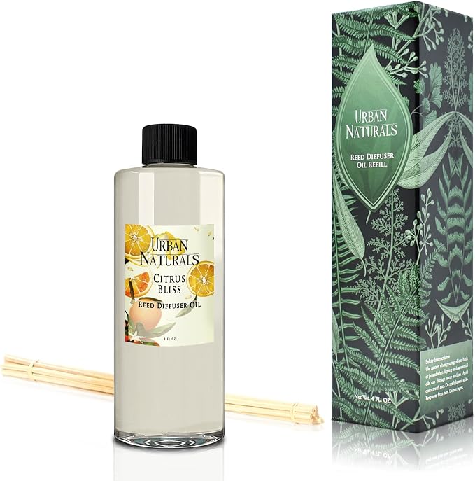 Reed Diffuser Oil Refill Citrus Bliss with Mandarin, Grapefruit, Lemon Water, Clementine, alternate product view 6