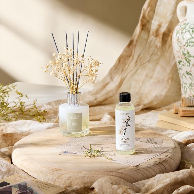 Reed Diffuser Oil Refill/Clean Linen/3.38oz(100ml/1 Pack/Scented Oil Refill for Reed Diffuser Home Fragrance for Bedroom