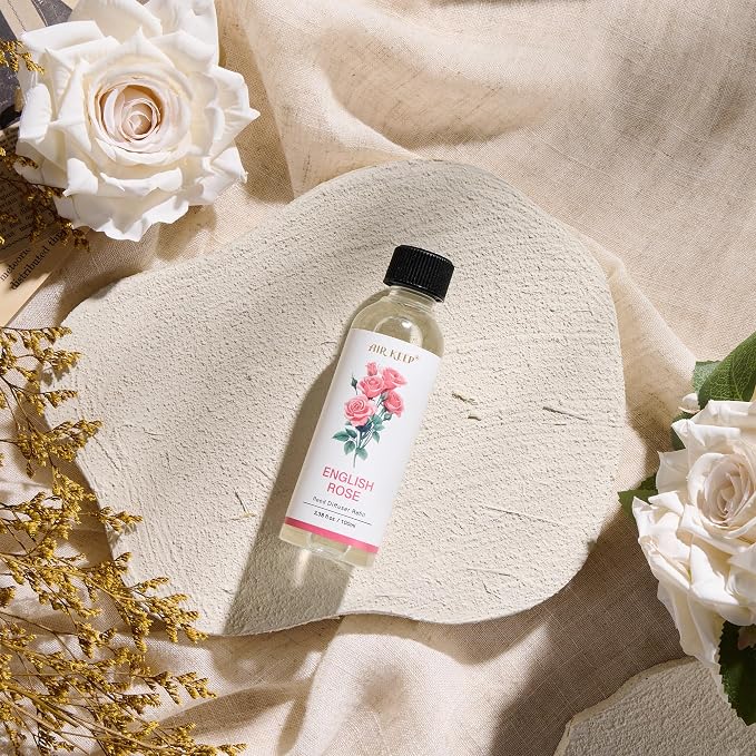 Reed Diffuser Oil Refill/English Rose/3.38oz(100ml/1 Pack/Scented Oil Refill for Reed Diffuser Home Fragrance for Bedroom