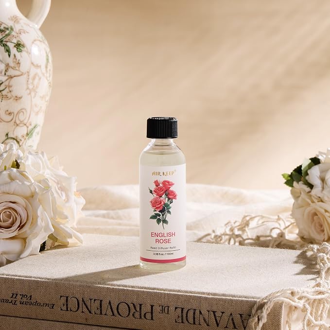 Reed Diffuser Oil Refill/English Rose/3.38oz(100ml/1 Pack/Scented Oil Refill for Reed Diffuser Home Fragrance for Bedroom