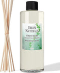Reed Diffuser Oil Refill Eucalyptus Spearmint with Lemon Peel, Clary Sage 8 oz + Free Reed Sticks, Made in The USA, product