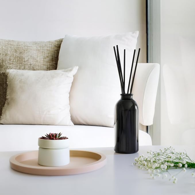 Reed Diffuser Oil Refill Gardenia with Jasmine, Ylang Ylang, Tuberose, Amber 8 oz + Free Reed Sticks, Made in The USA
