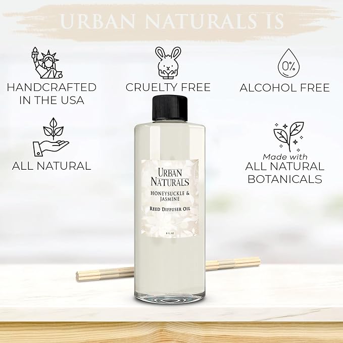 Reed Diffuser Oil Refill Honeysuckle Jasmine with Hyacinth, Cassis, Neroli, Rose, Iris, alternate product view 3