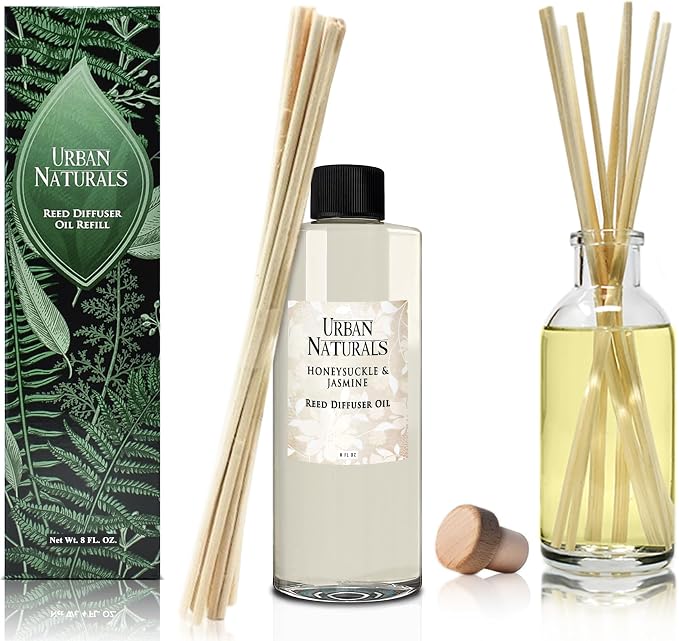 Reed Diffuser Oil Refill Honeysuckle Jasmine with Hyacinth, Cassis, Neroli, Rose, Iris, alternate product view 5