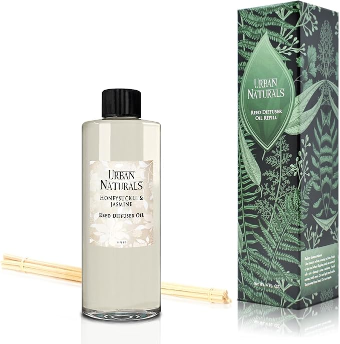 Reed Diffuser Oil Refill Honeysuckle Jasmine with Hyacinth, Cassis, Neroli, Rose, Iris, alternate product view 6