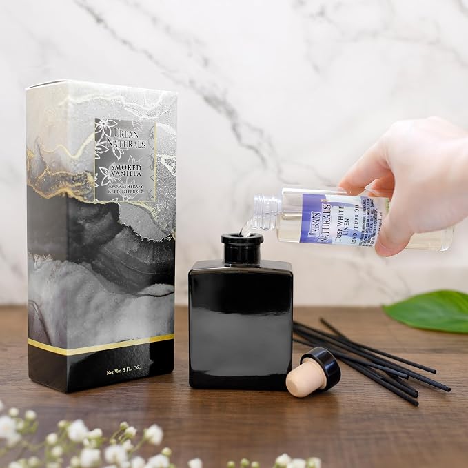 Reed Diffuser Oil Refill Man Cave Vetiver with Oud, Amber, Frankincense 8 oz + Free Reed Sticks, Made in The USA, alternate