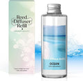 Reed Diffuser Oil Refill, Ocean Diffuser Oil 6.76 Fl Oz, Natural Scented Essential Oil Refill Long Lasting Home Fragrance