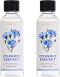 Reed Diffuser Oil Refill/Ocean Mist&Sea Salt/3.38 oz(100ml)/2 Pack/Scented Oil Refill for Reed Diffuser Home Fragrance for