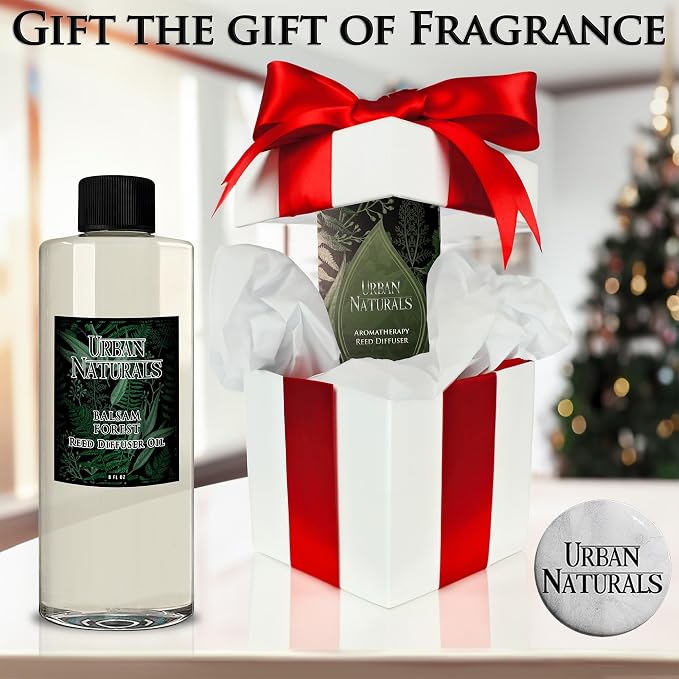 Reed Diffuser Oil Refill Ocean Mist Sea Salt with Salt Spray, Violet Leaf, Sea Grass, Driftwood 8 oz + Free Reed Sticks