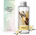 Reed Diffuser Oil Refill, Vanilla Diffuser Oil 6.76 Fl Oz, Natural Scented Essential Oil Refill Long Lasting Home Fragrance