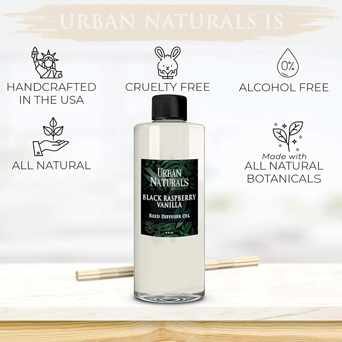 Reed Diffuser Oil Refill White Tea Sage with Bergamot, Soft Herbal Notes 8 oz + Free Reed Sticks, Made in The USA, alternate
