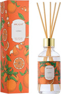 Reed Diffuser Oil Set with Reed Sticks,Citrus Aromatherapy Oil Scent Diffuser for Home Office Bathroom Decoration Perfume