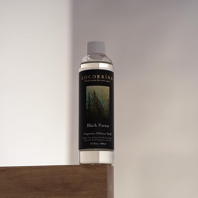 Reed Diffuser Refill - Black Forest 6.7 oz. Scented Oil for Reed Diffuser Home Fragrance for Bedroom, Bathroom Home Decor