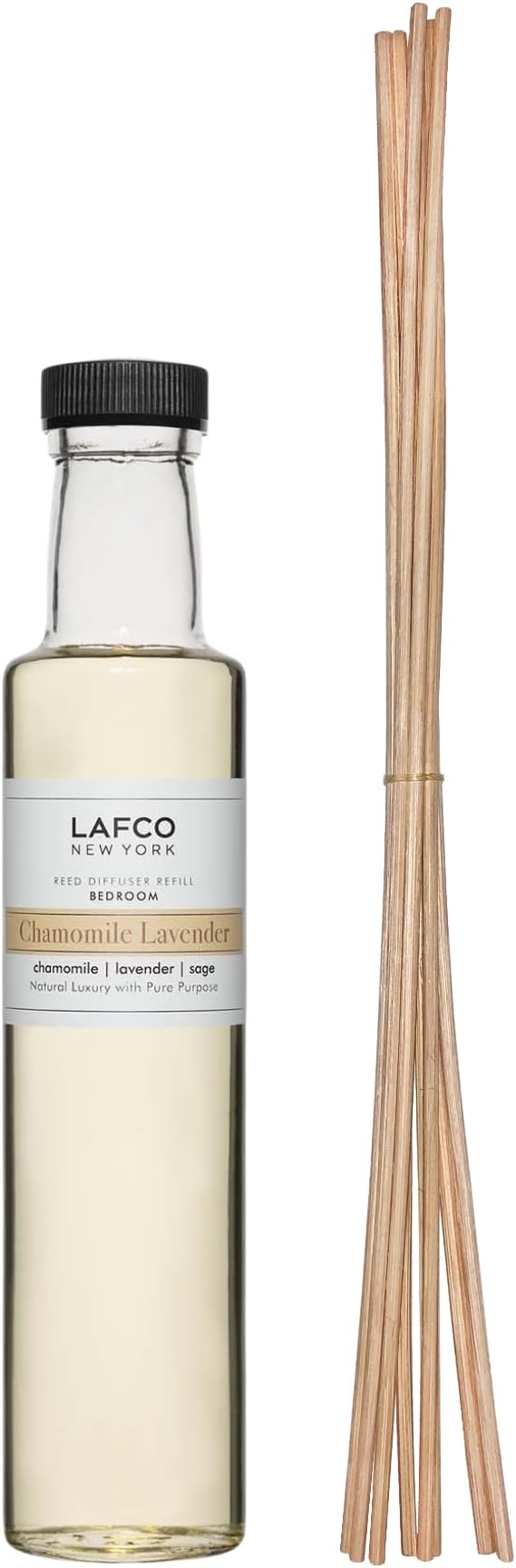 Reed Diffuser Refill, Chamomile Lavender - 8.4 oz - Up to 4-Month Fragrance Life - Includes Natural Wood Reeds, product image