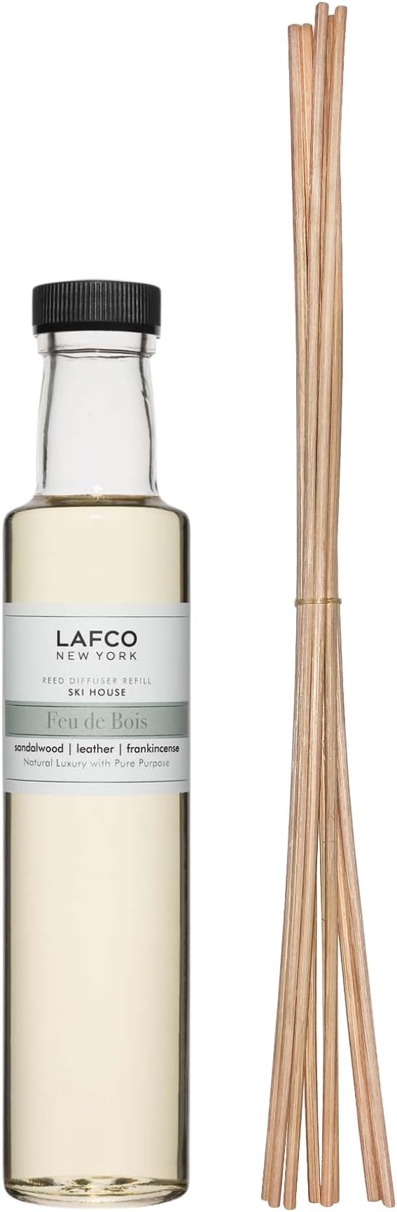 Reed Diffuser Refill, Feu de Bois - 8.4 oz - Up to 4-Month Fragrance Life - Includes Natural Wood Reeds, product image
