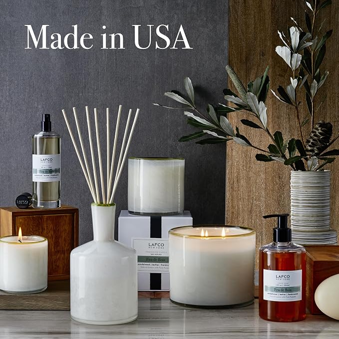 Reed Diffuser Refill, Feu de Bois - 8.4 oz - Up to 4-Month Fragrance Life - Includes Natural Wood Reeds, alternate product