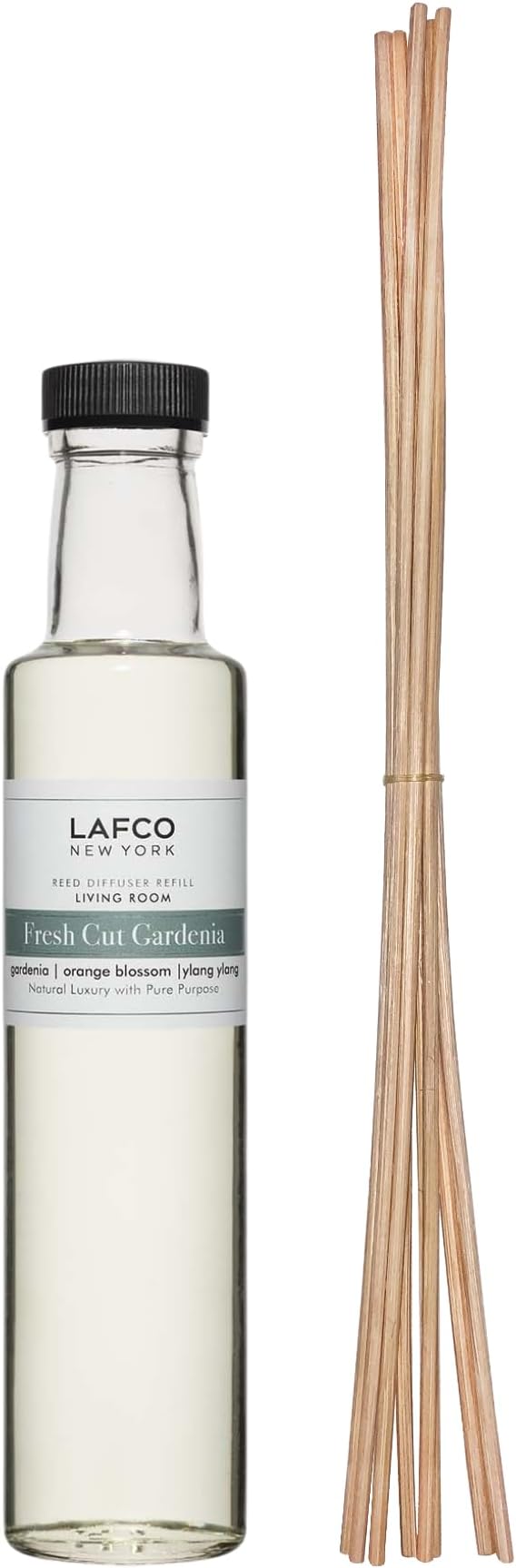 Reed Diffuser Refill, Fresh Cut Gardenia - 8.4 oz - Up to 4-Month Fragrance Life - Includes Natural Wood Reeds, product image