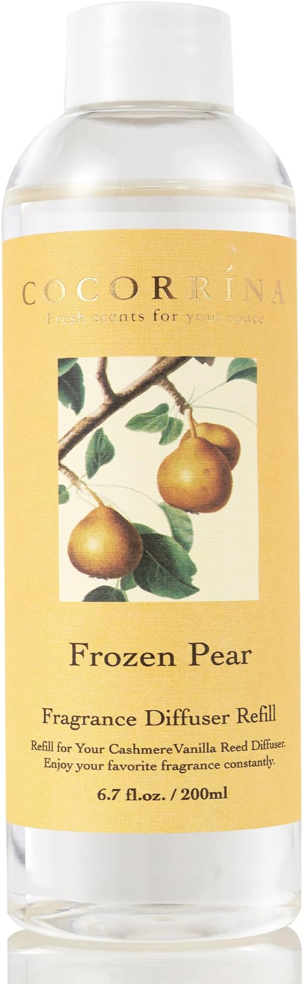 Reed Diffuser Refill - Frozen Pear 6.7 oz. Refill for Reed Diffuser Home Fragrance for Bedroom, Bathroom Home Decor, product