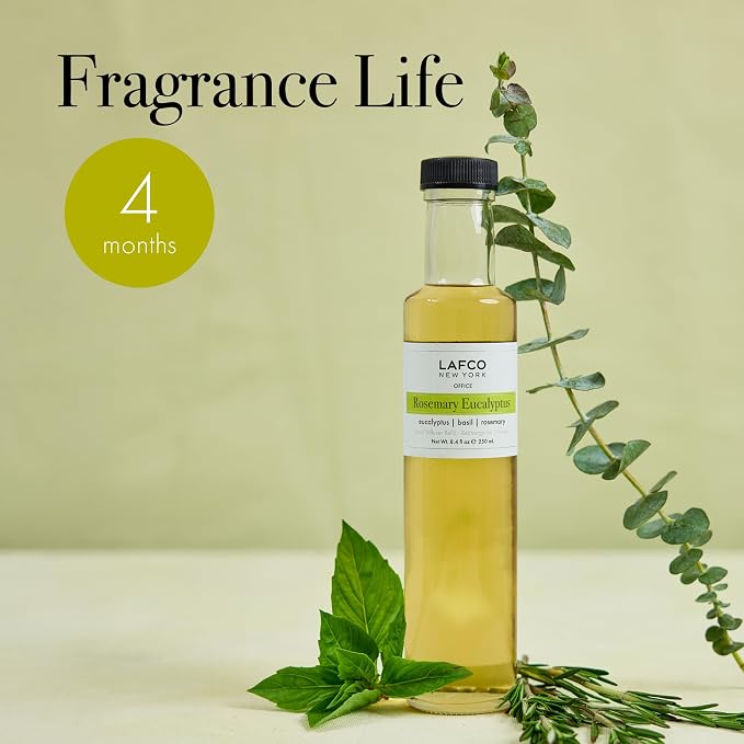Reed Diffuser Refill, Rosemary Eucalyptus - 8.4 oz - Up to 4-Month Fragrance Life - Includes Natural Wood Reeds, alternate