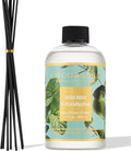 Reed Diffuser Refill Wild Mint & Eucalyptus 17oz (500ml) with 8 Sticks - Premium Long-Lasting Scented Oil, product image
