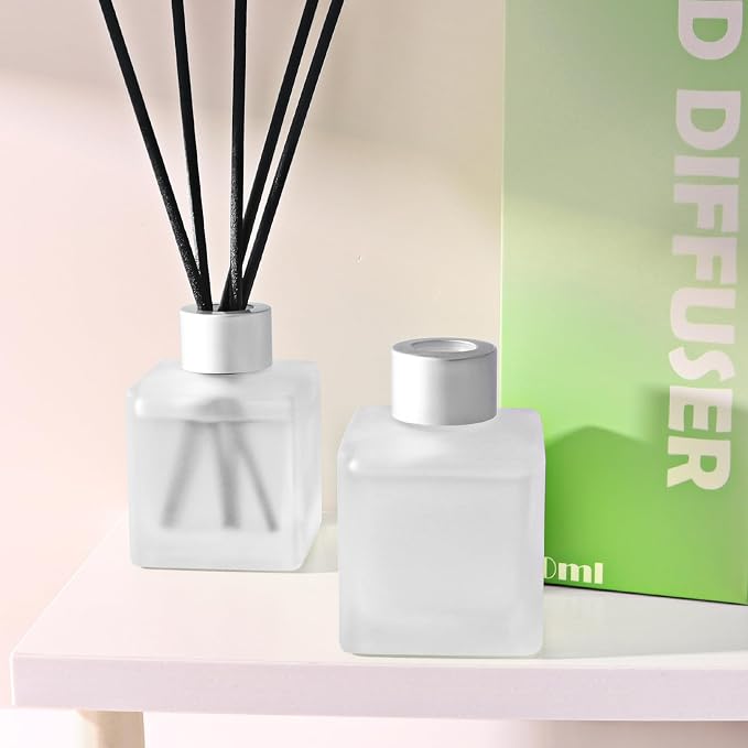 Reed Diffuser, Sea Salt & Green Tea Scented Oils, 100ml Air Freshener Essential Oil Set with Diffuser Sticks, alternate
