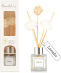 Reed Diffuser Set, 1.7 fl oz Scent Diffuser with Sticks, Lavender Scent for Bathroom Accessories Shelf Decor, Air Fresheners