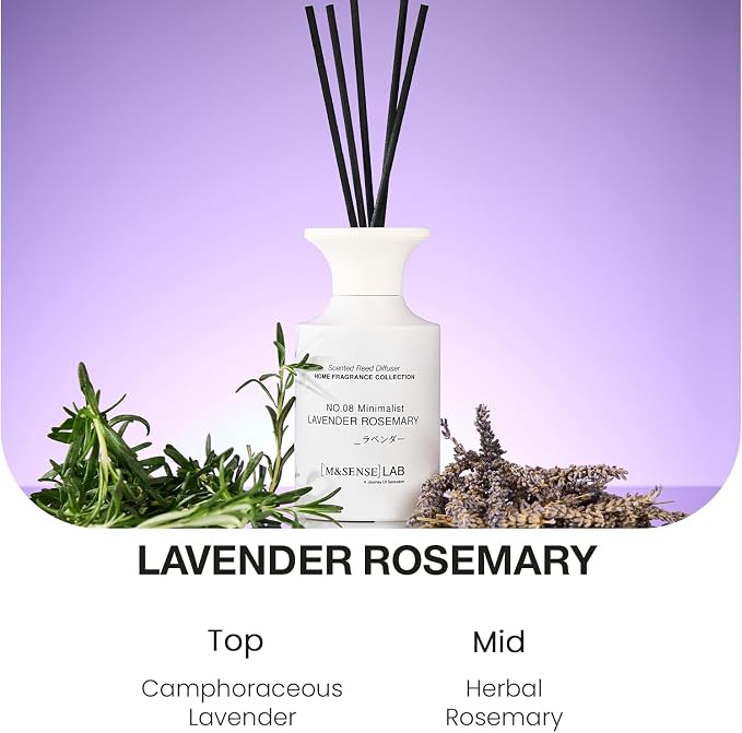 Reed Diffuser Set, 10.14 fl oz Large Reed Diffuser, Lavender Rosemary Scented with Natural Essential Oils, alternate product