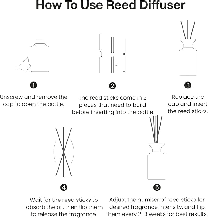 Reed Diffuser Set, 10.14 fl oz Large Reed Diffuser, Lavender Rosemary Scented with Natural Essential Oils, alternate product