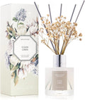 Reed Diffuser Set,3.38 fl oz (100 ml) - Clean Linen Oil Diffusers with 8 Reed Sticks, Home Fragrance Reed