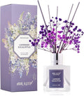 Reed Diffuser Set,3.38 fl oz (100 ml) - Lavender Eucalyptus Oil Diffusers with 8 Reed Sticks, Home Fragrance