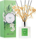 Reed Diffuser Set,3.38 fl oz (100 ml) - White Tea Oil Diffusers with 8 Reed Sticks, Home Fragrance Reed Diffuser for Bathroom