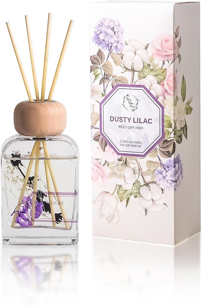 Reed Diffuser Set, 3.4 fl oz - Elegant Home Fragrance with Sticks - Long-Lasting Scented Oil Reed Diffuser for Bedroom