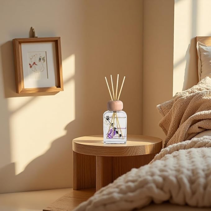 Reed Diffuser Set, 3.4 fl oz - Elegant Home Fragrance with Sticks - Long-Lasting Scented Oil Reed Diffuser for Bedroom