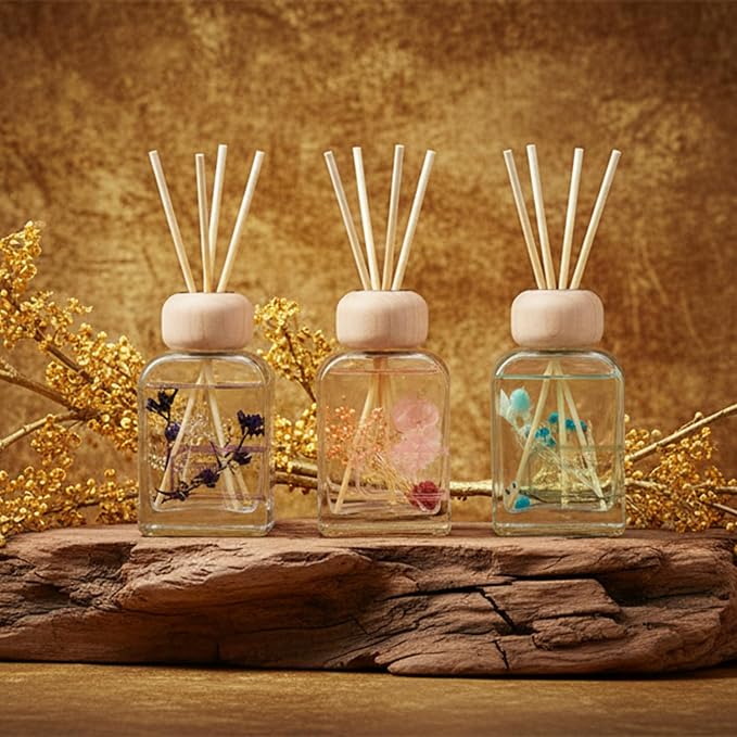 Reed Diffuser Set, 3.4 fl oz - Elegant Home Fragrance with Sticks - Long-Lasting Scented Oil Reed Diffuser for Bedroom