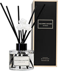 Reed Diffuser Set 4oz (120ml) Clean Cotton Scented Diffuser with Sticks Home Fragrance Reed Diffuser for Bathroom Shelf