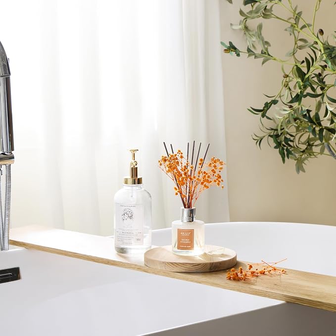 Reed Diffuser Set,6.76 fl oz (200 ml) - Coconut & Pineapple Oil Diffusers with 8 Reed Sticks, Home Fragrance Reed Diffuser