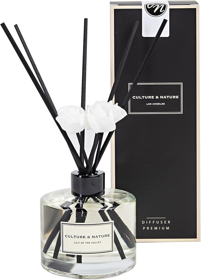 Reed Diffuser Set 6.7oz (200ml) Lily of The Valley Scented Diffuser with Sticks Home Fragrance Reed Diffuser for, product