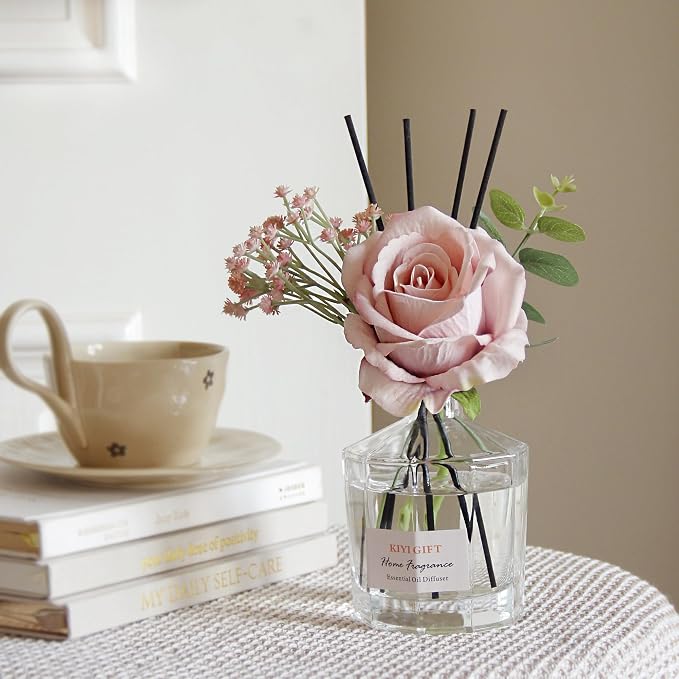 Reed Diffuser Set -8.4 fl oz Scent Diffuser with 6 Reed Sticks, Home Fragrance,Reed Diffuser for Bathroom Shelf Decor