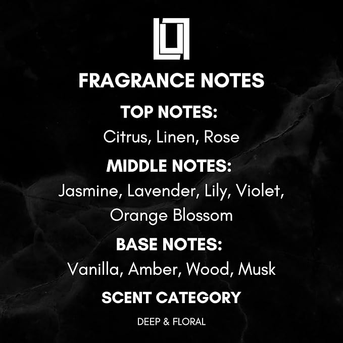 | Reed Diffuser Set | Amber, Rose & Sheer Musk | 6 Reed Sticks | Scent Diffuser for Bedroom Bathroom Living Room & Office