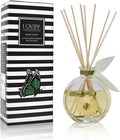 Reed Diffuser Set, Bamboo Jasmine Scented Oil Diffuser with Sticks, Home Fragrance Accessories for Bathroom Shelf Decor